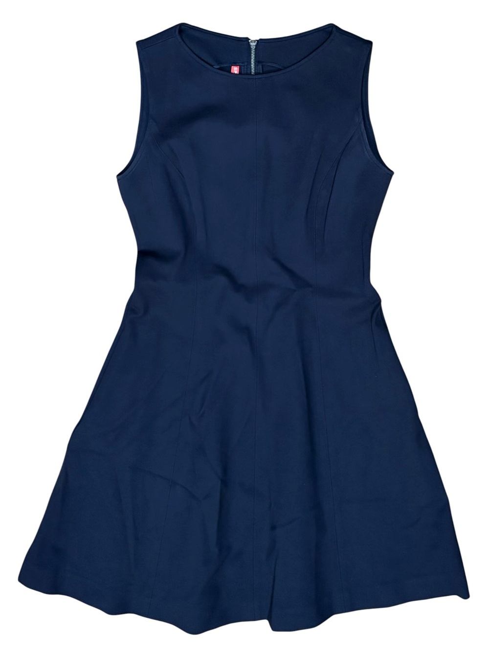 Spanx Sz S Dress Classic Navy Blue Fit & Flare Sleeveless A-Line Preppy Casual. - Picture 3 of 9